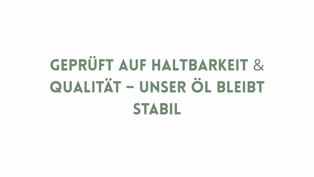 Stabilitätsprüfung – Warum sie wichtig ist & wie unser Öl abgeschnitten hat