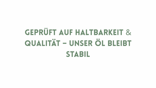 Stabilitätsprüfung – Warum sie wichtig ist & wie unser Öl abgeschnitten hat